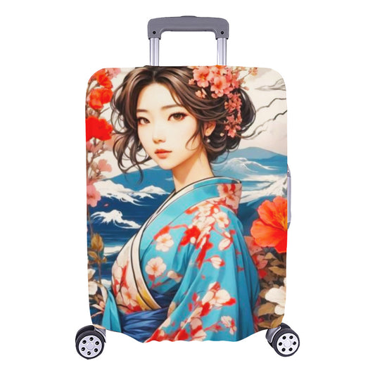 Japanese Themed Luggage Cover