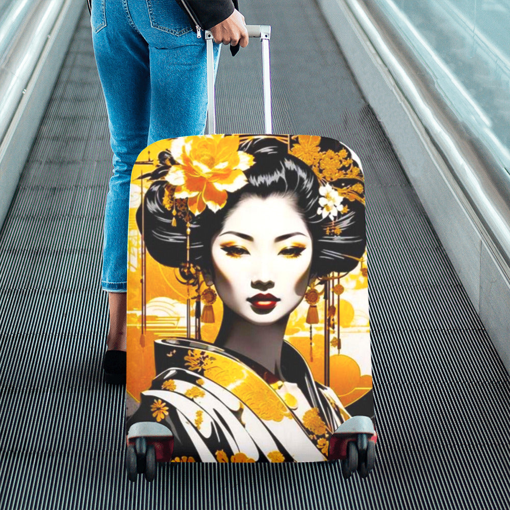 Japanese Themed Luggage Cover