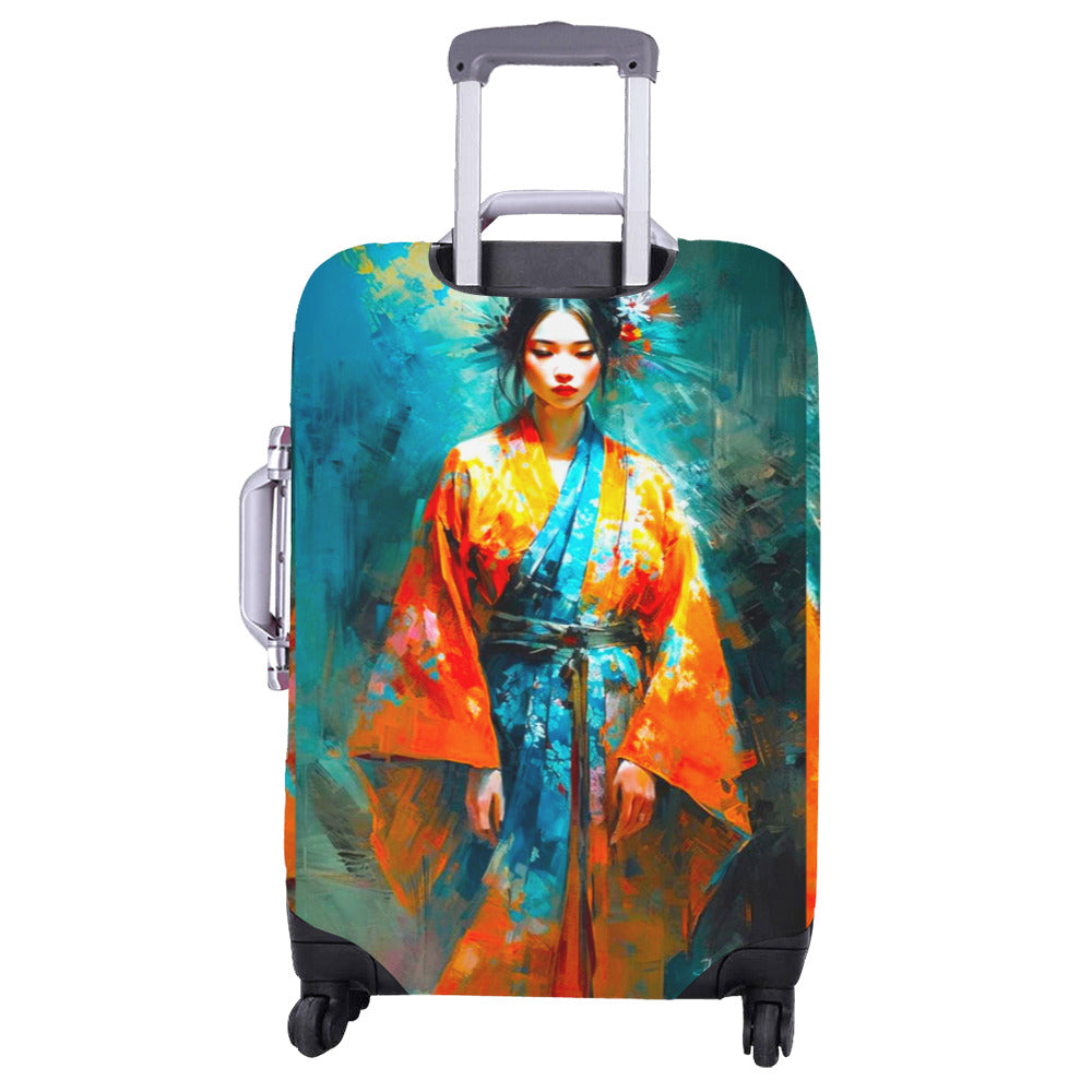 Japanese Themed Luggage Cover