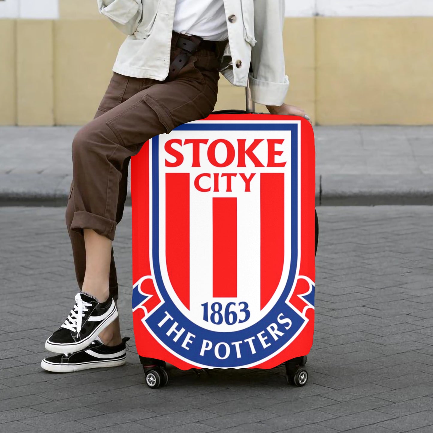 Stoke City FC Luggage Cover