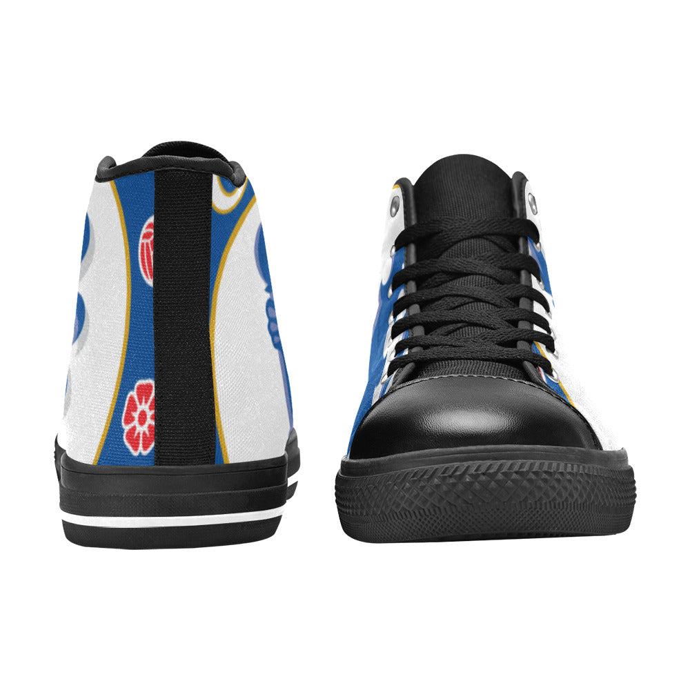 CHELSEA FC Kid's High Top Canvas Shoes - BLACK