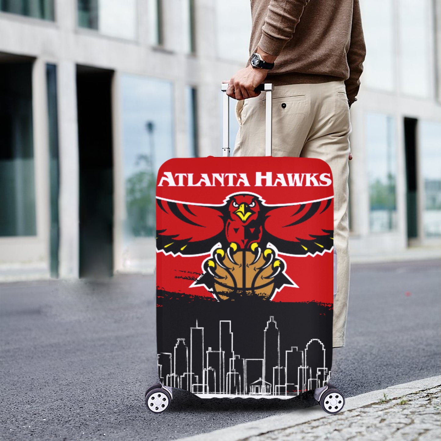 Atlanta Hawks Luggage Cover