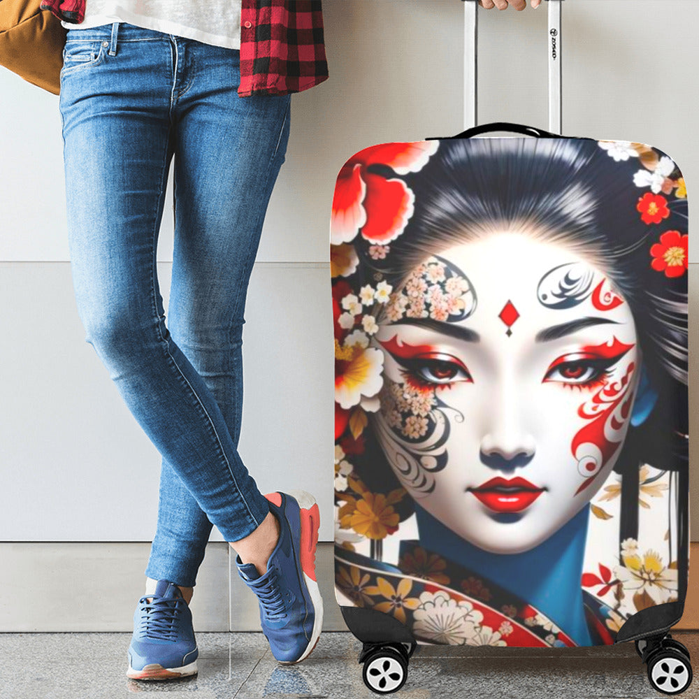 Japanese Themed Luggage Cover