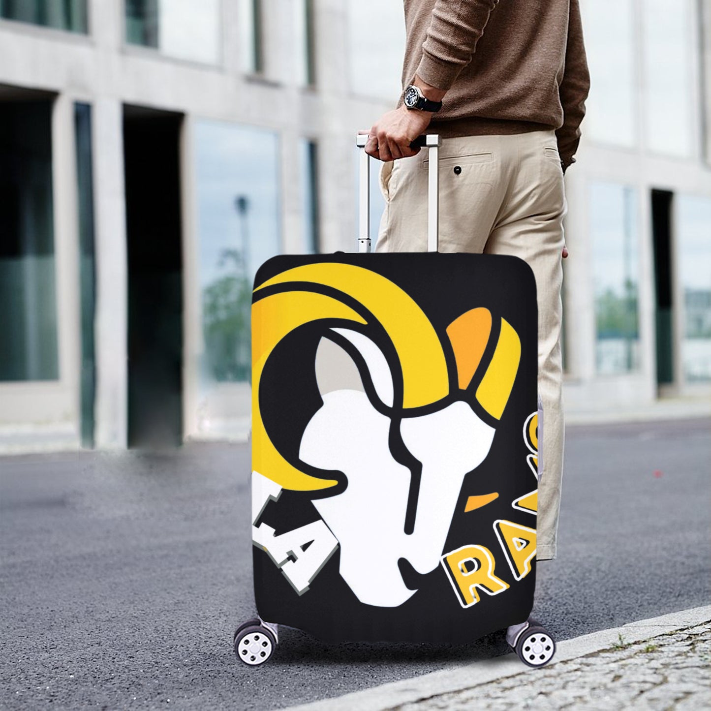 LA Rams - BLACK Luggage Cover