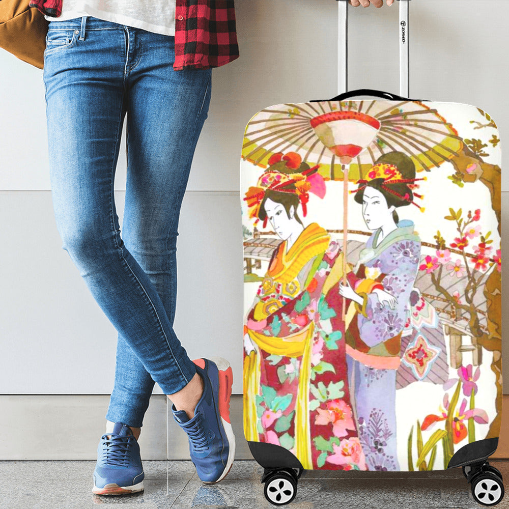 Japanese Themed Luggage Cover